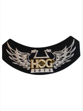 2016 Harley Owners Group HOG Embroidered Rocker Patch for Harley Davidson HOG